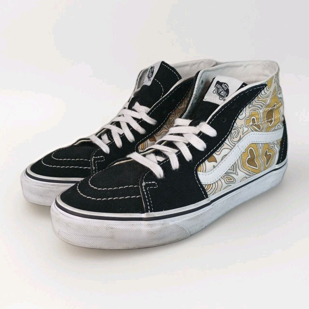 Vans‎ Sk8 Hi Tapered Trippy Hearts High Top 721356 Sneakers Men 7 Women 8.5